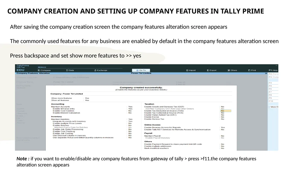 TALLY PRIME PART-A INFORMATION TECHNOLOGY MODULE 2 - slide 16 of 111