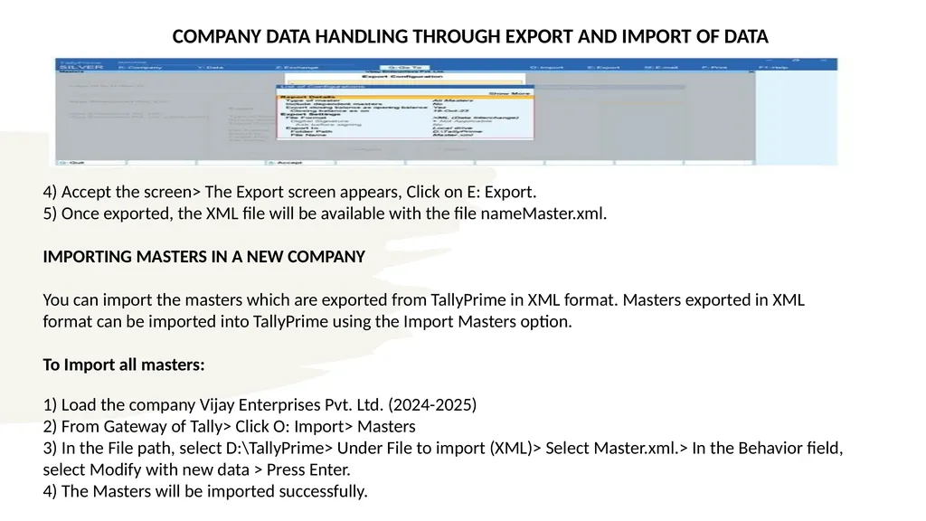 TALLY PRIME PART-A INFORMATION TECHNOLOGY MODULE 2 - slide 101 of 111