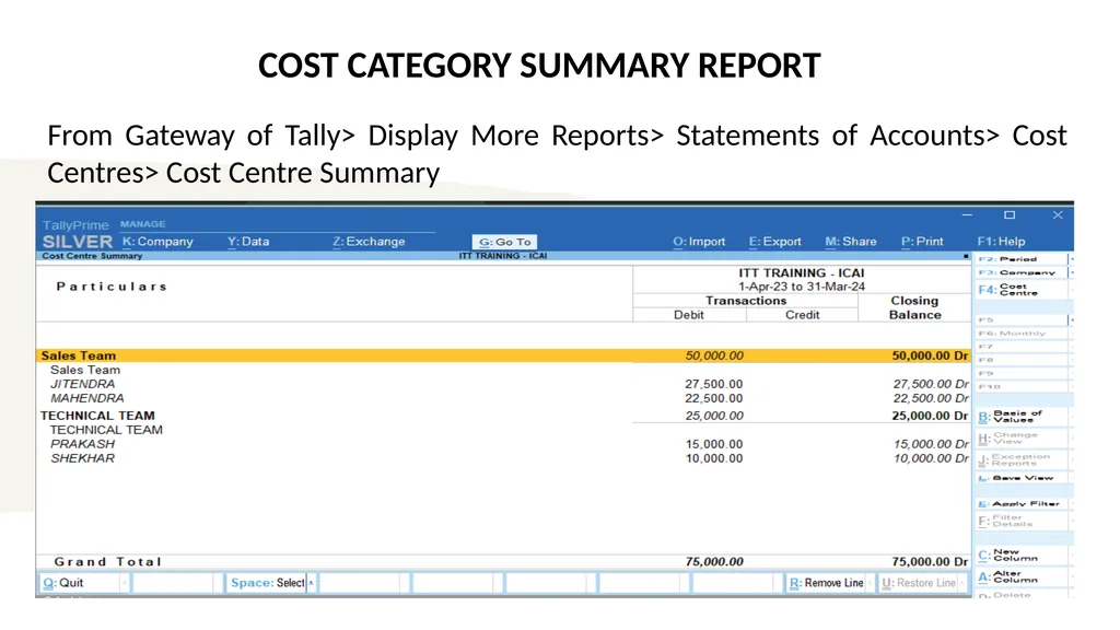 TALLY PRIME PART-A INFORMATION TECHNOLOGY MODULE 2 - slide 51 of 111