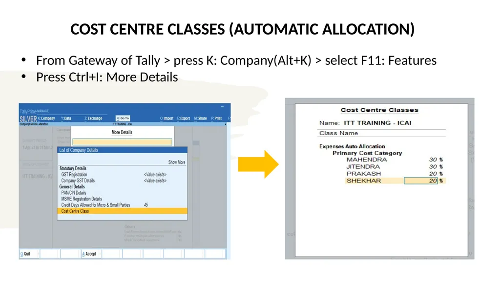 TALLY PRIME PART-A INFORMATION TECHNOLOGY MODULE 2 - slide 49 of 111