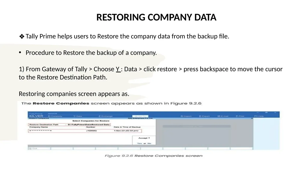 TALLY PRIME PART-A INFORMATION TECHNOLOGY MODULE 2 - slide 96 of 111