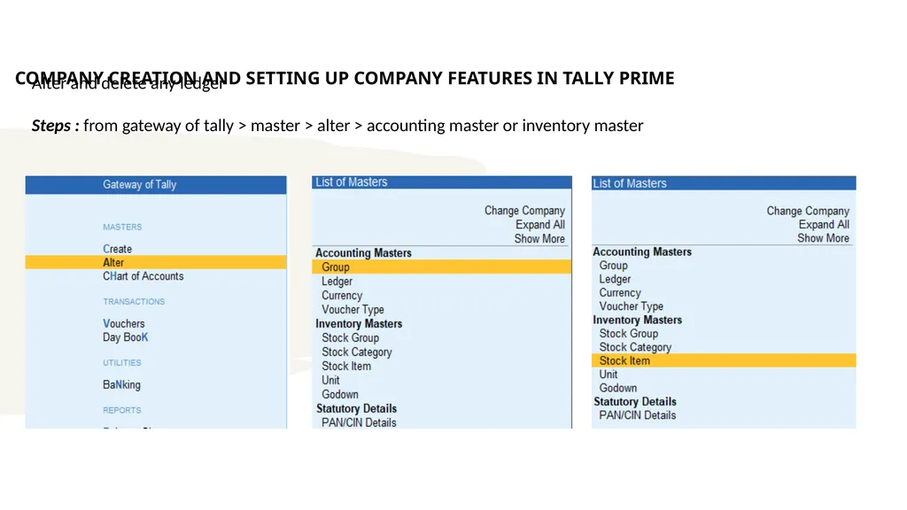 TALLY PRIME PART-A INFORMATION TECHNOLOGY MODULE 2 - slide 24 of 111