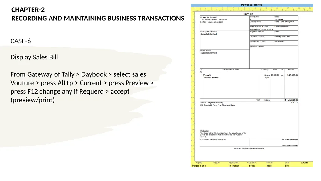 TALLY PRIME PART-A INFORMATION TECHNOLOGY MODULE 2 - slide 32 of 111