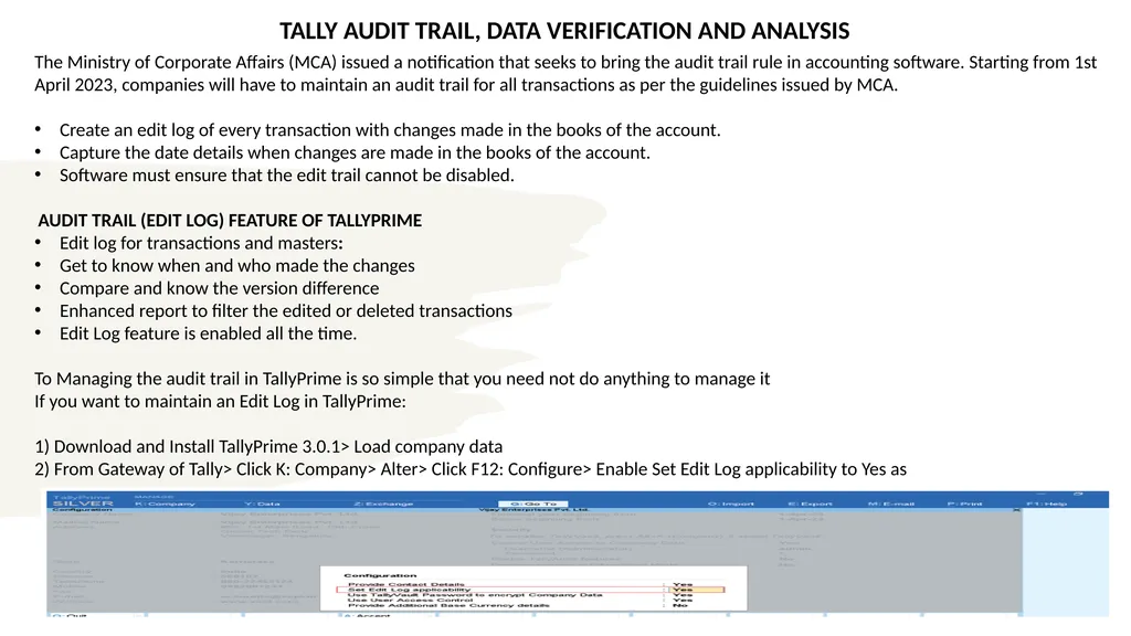 TALLY PRIME PART-A INFORMATION TECHNOLOGY MODULE 2 - slide 107 of 111