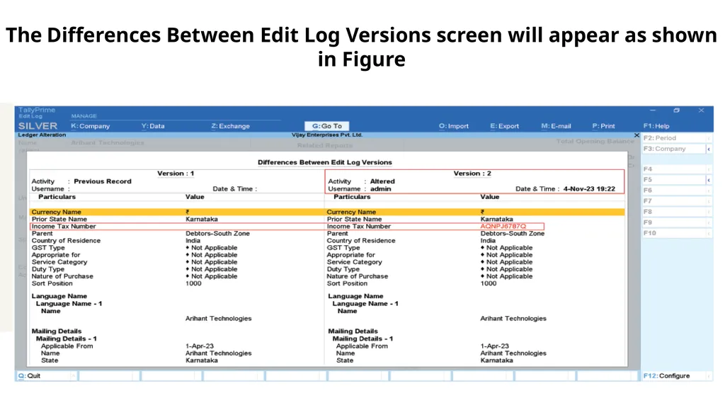TALLY PRIME PART-A INFORMATION TECHNOLOGY MODULE 2 - slide 109 of 111