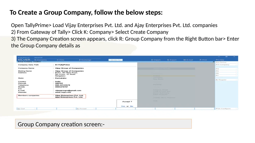 TALLY PRIME PART-A INFORMATION TECHNOLOGY MODULE 2 - slide 104 of 111