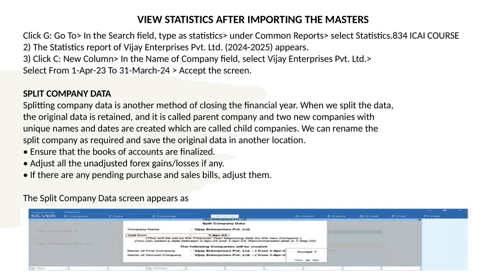 TALLY PRIME PART-A INFORMATION TECHNOLOGY MODULE 2 - slide 102 of 111