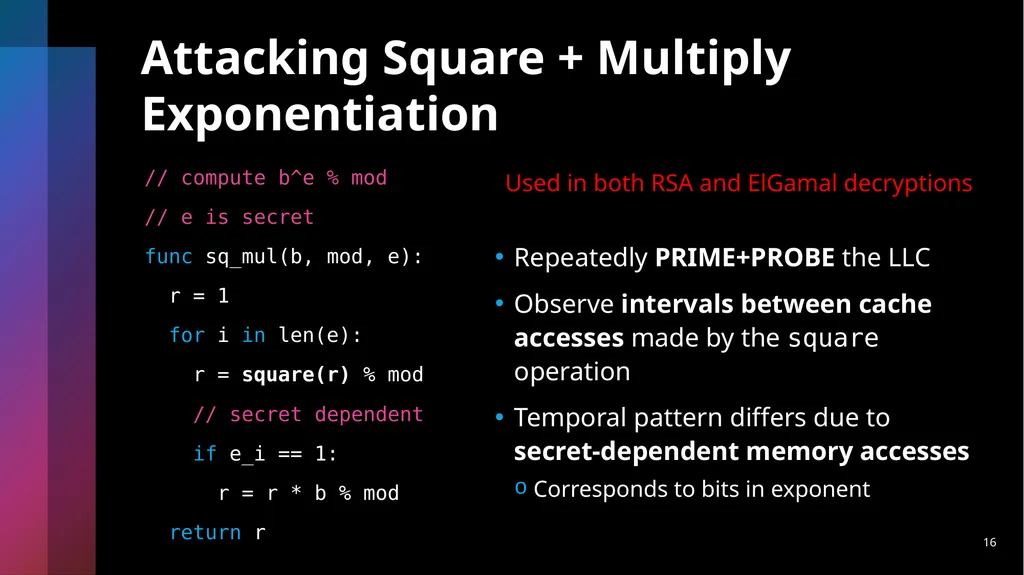 Last-Level Cache Side-Channel Attacks are - slide 16 of 22