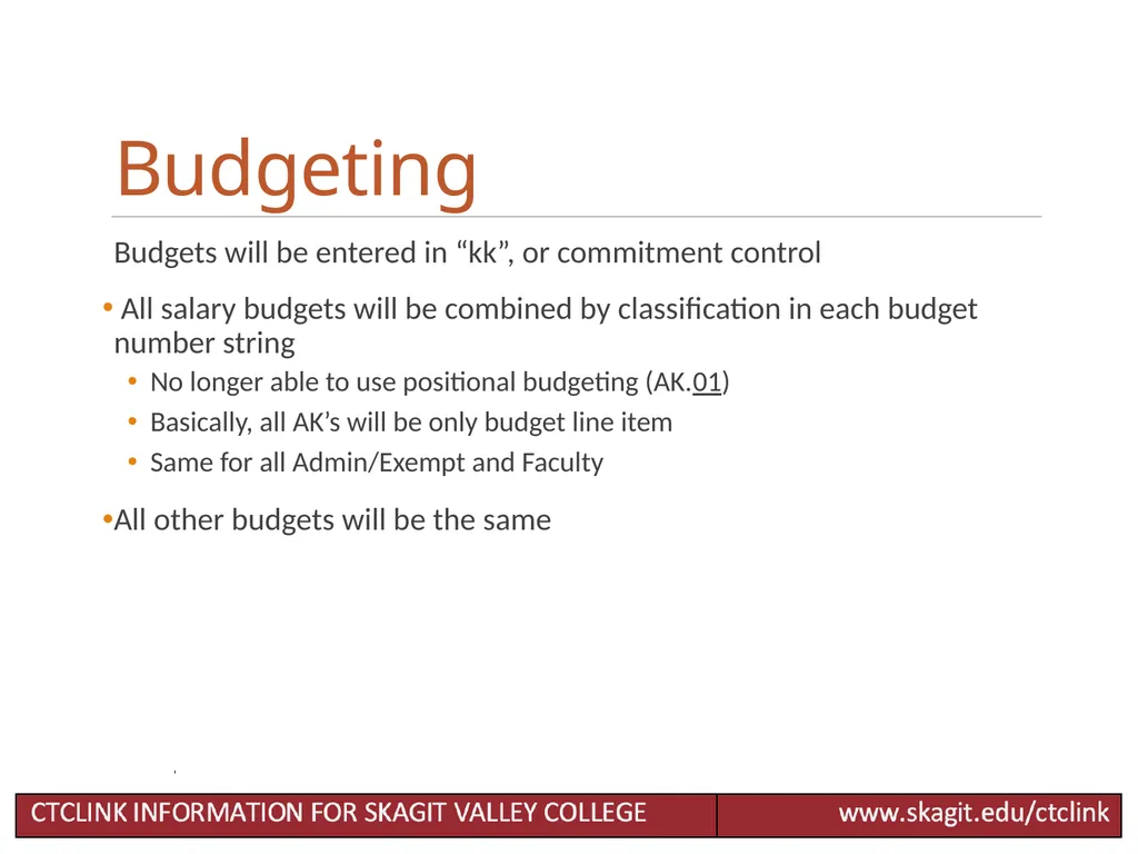 Chart of Accounts Accounting Changes for CTCLink - slide 17 of 24