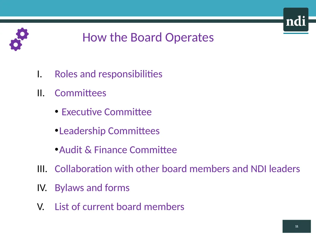 New NDI Board Member Orientation, July 26, 2021 - slide 11 of 12