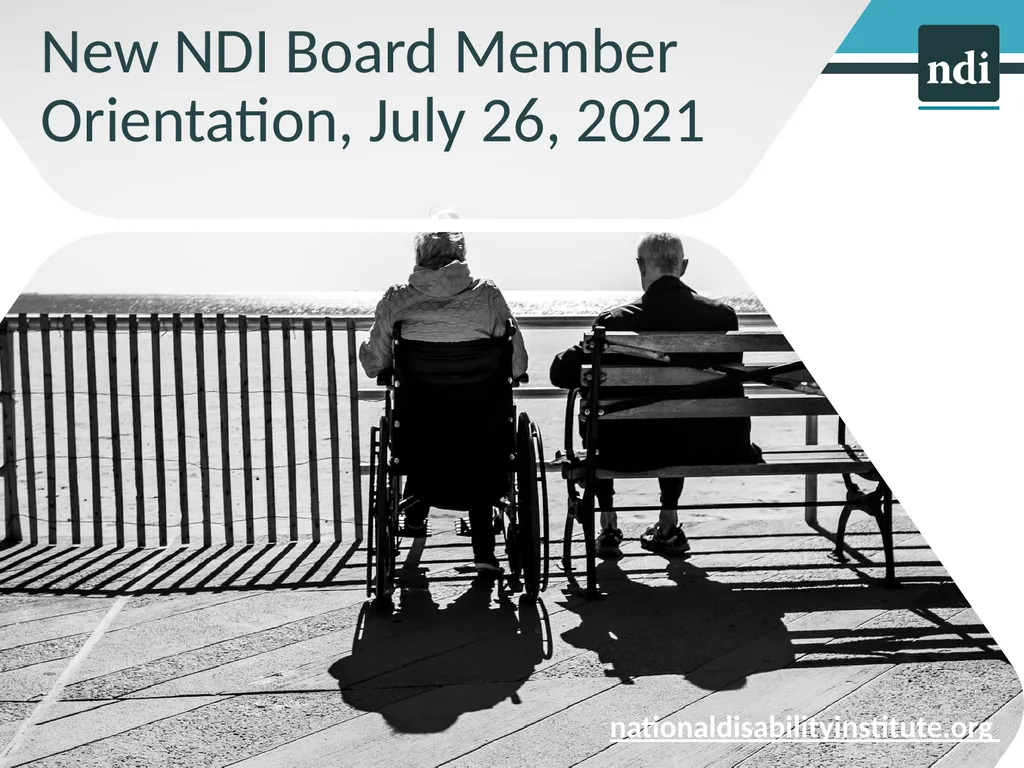 New NDI Board Member Orientation, July 26, 2021