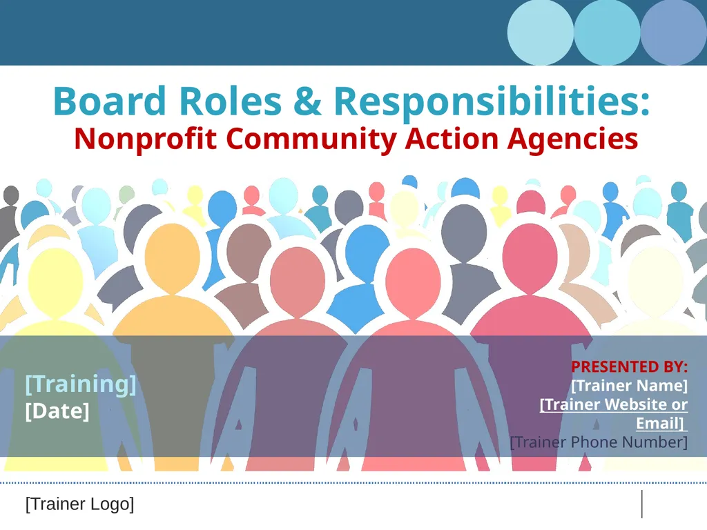 Board Roles & Responsibilities: Nonprofit - slide 1 of 86