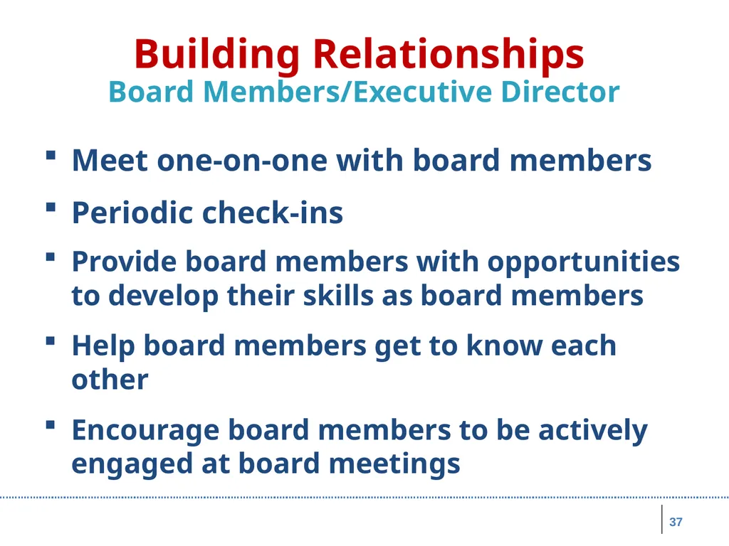 Board Roles & Responsibilities: Nonprofit - slide 37 of 86