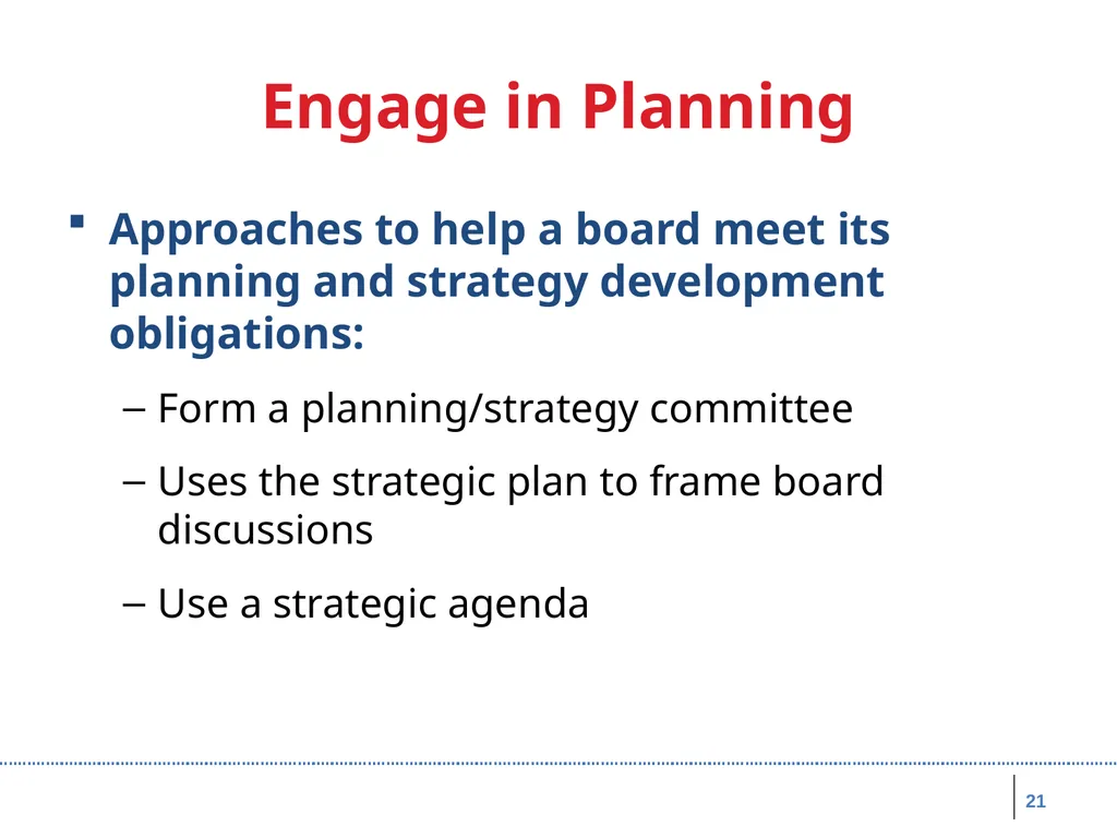 Board Roles & Responsibilities: Nonprofit - slide 21 of 86