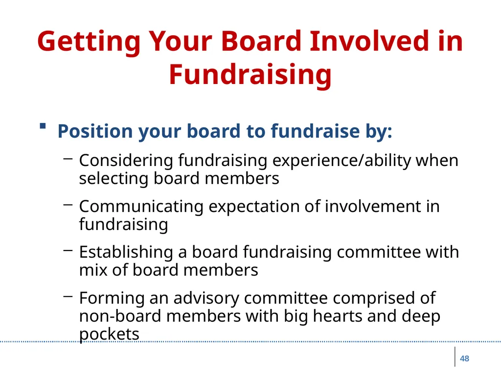 Board Roles & Responsibilities: Nonprofit - slide 48 of 86