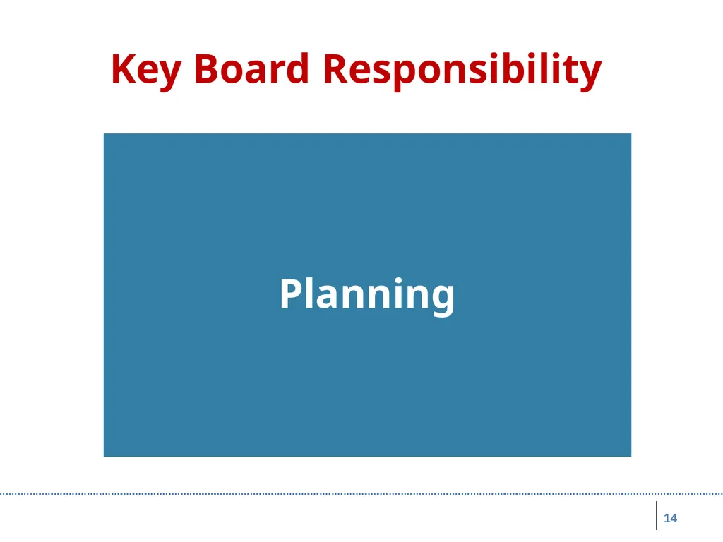 Board Roles & Responsibilities: Nonprofit - slide 14 of 86