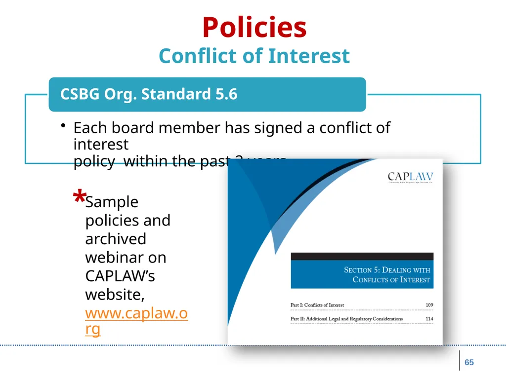 Board Roles & Responsibilities: Nonprofit - slide 65 of 86