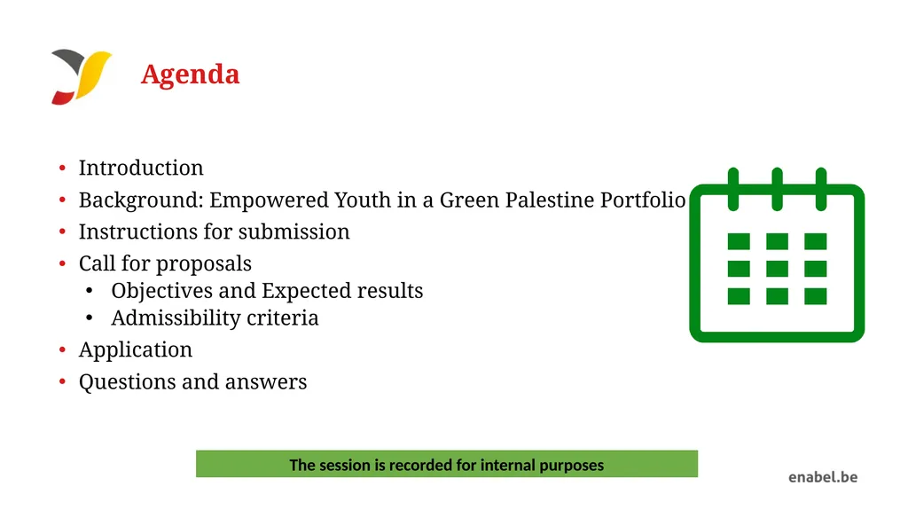 Empowered Youth in a Green Palestine Call for - slide 2 of 30