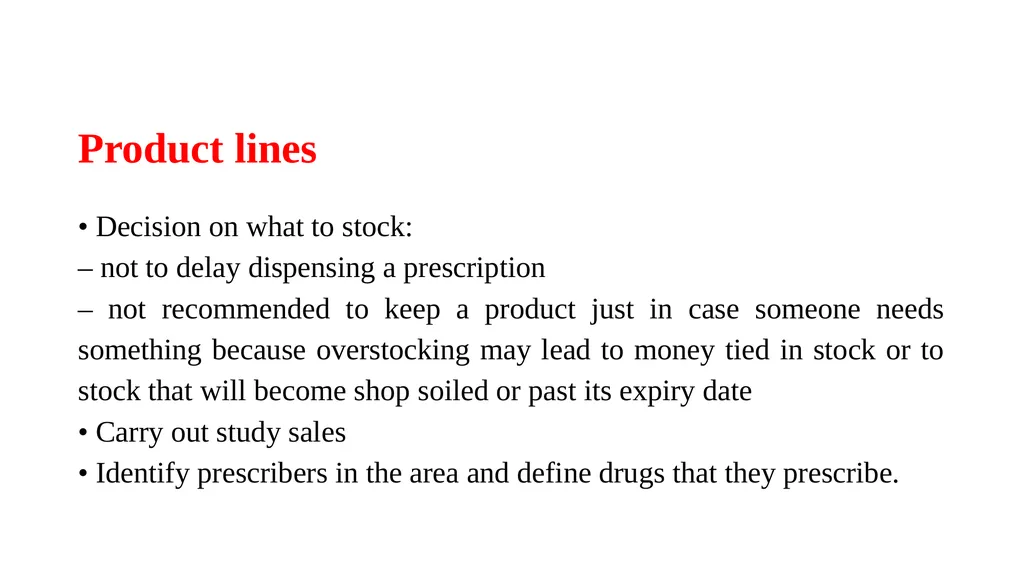 Community Pharmacy Management Dr. Haider Raheem - slide 12 of 29