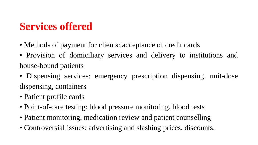 Community Pharmacy Management Dr. Haider Raheem - slide 17 of 29