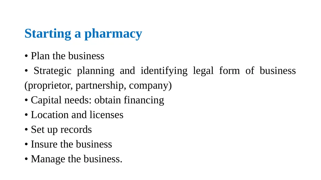 Community Pharmacy Management Dr. Haider Raheem - slide 7 of 29