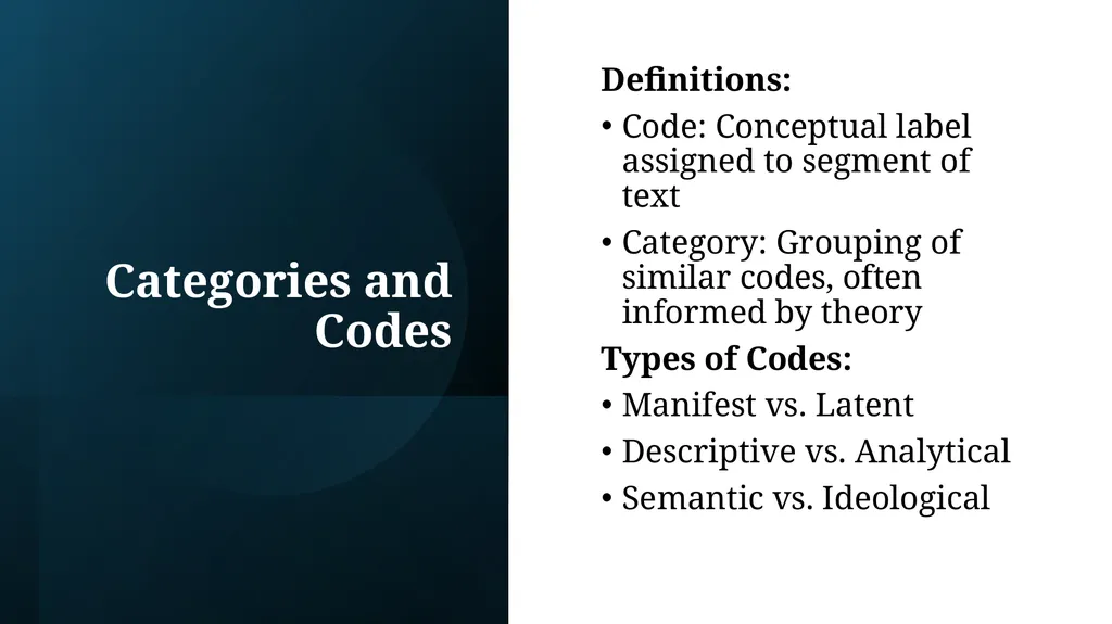 Qualitative Content Analysis: Constructing Meaning - slide 13 of 29