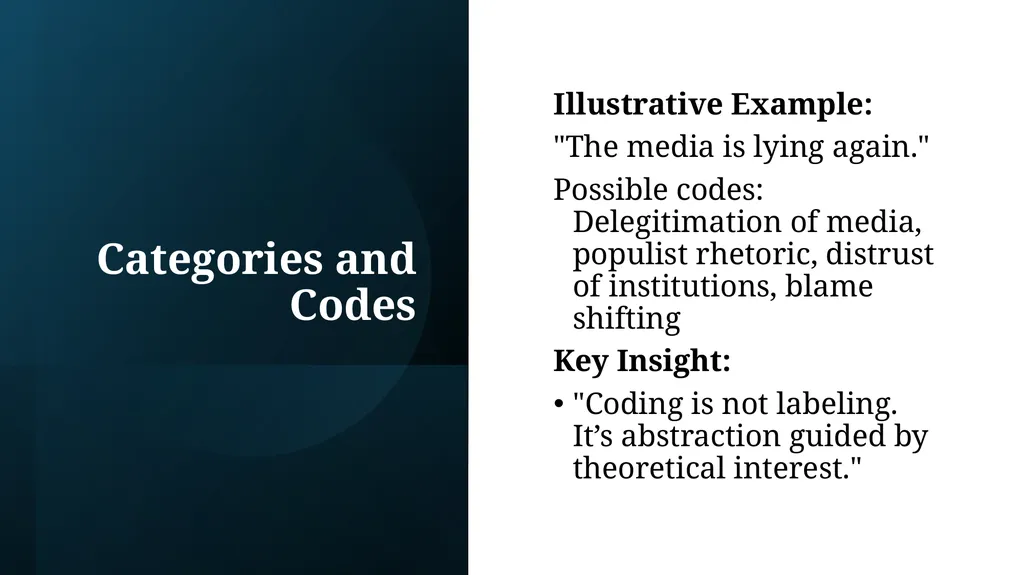 Qualitative Content Analysis: Constructing Meaning - slide 14 of 29