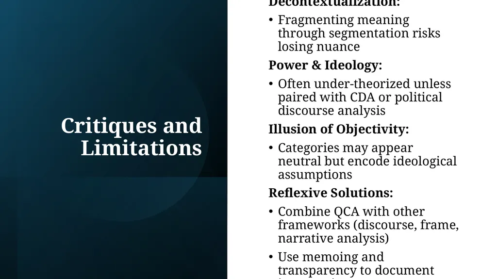 Qualitative Content Analysis: Constructing Meaning - slide 23 of 29