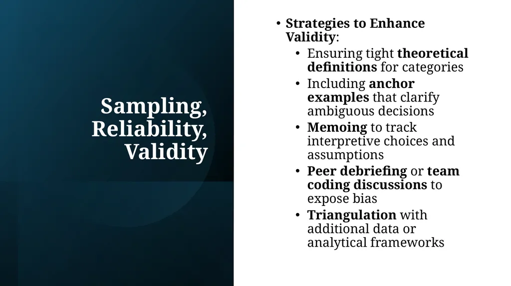 Qualitative Content Analysis: Constructing Meaning - slide 22 of 29