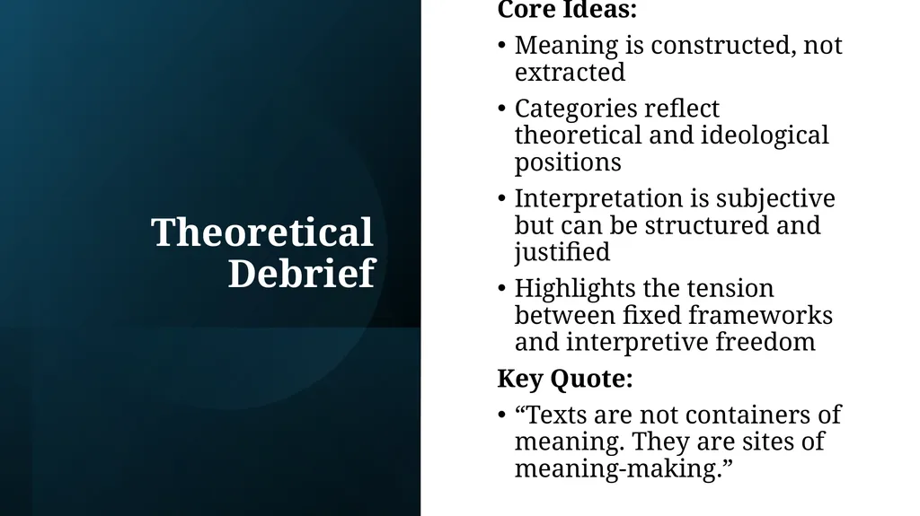 Qualitative Content Analysis: Constructing Meaning - slide 6 of 29