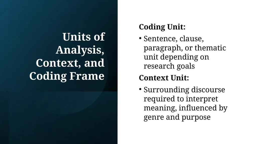 Qualitative Content Analysis: Constructing Meaning - slide 17 of 29