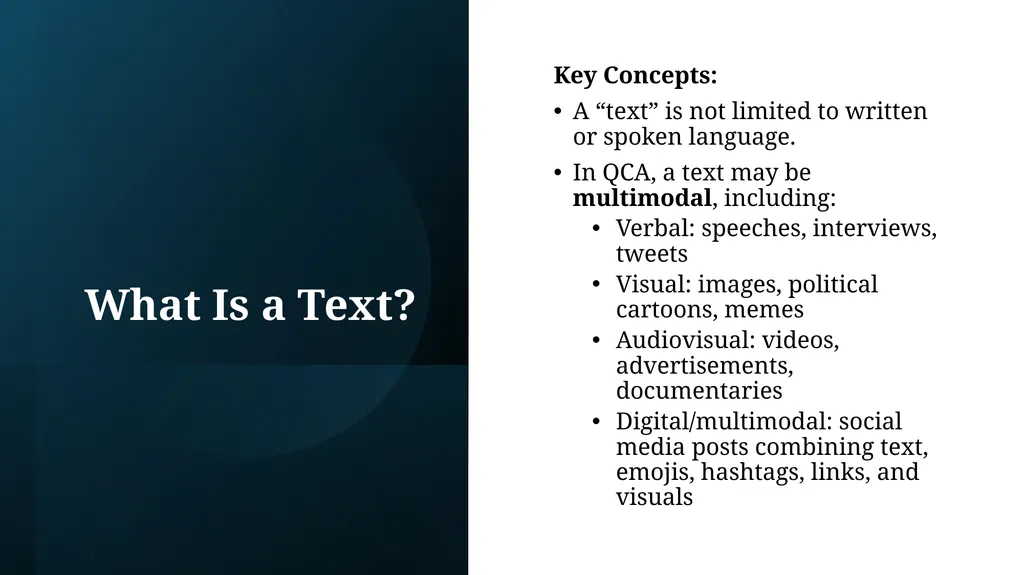 Qualitative Content Analysis: Constructing Meaning - slide 7 of 29
