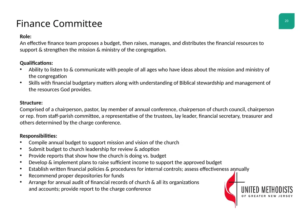 Finance Committee Workshop Characteristics of - slide 20 of 27
