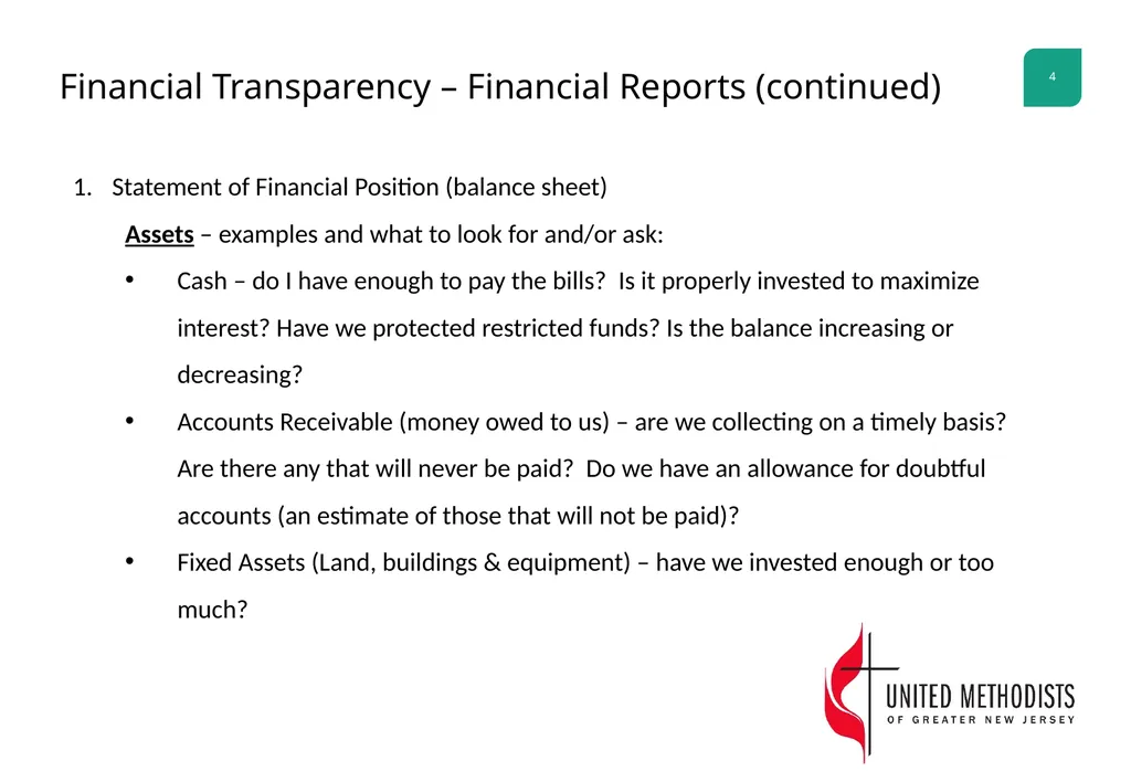 Finance Committee Workshop Characteristics of - slide 4 of 27