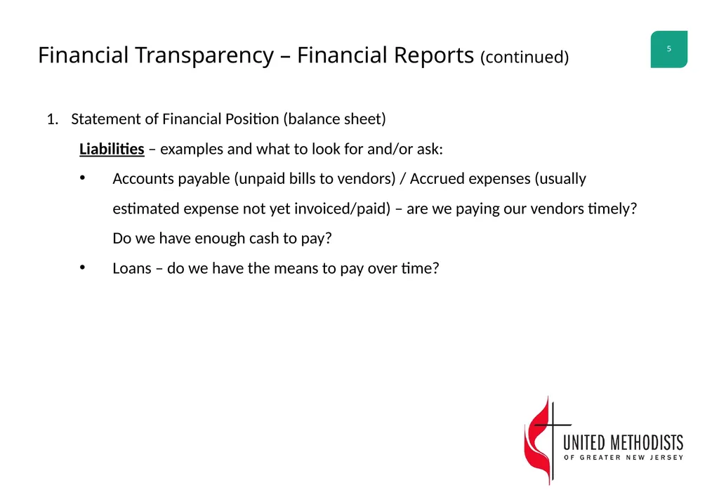 Finance Committee Workshop Characteristics of - slide 5 of 27
