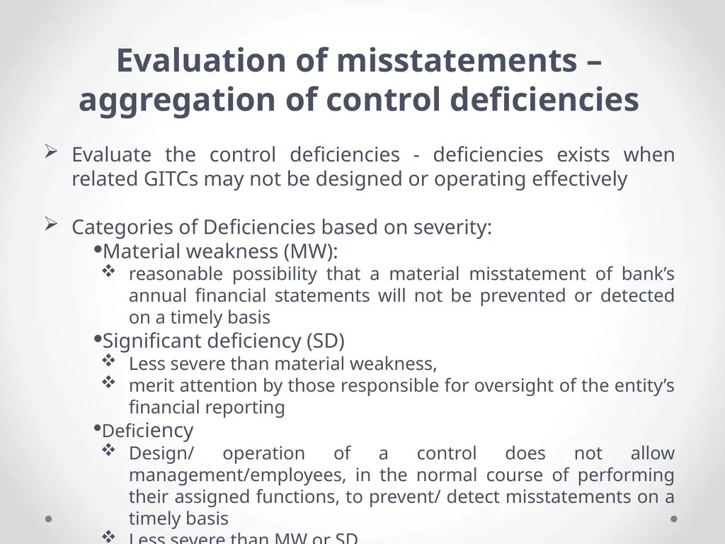 Overview of Internal Financial Control over - slide 42 of 51