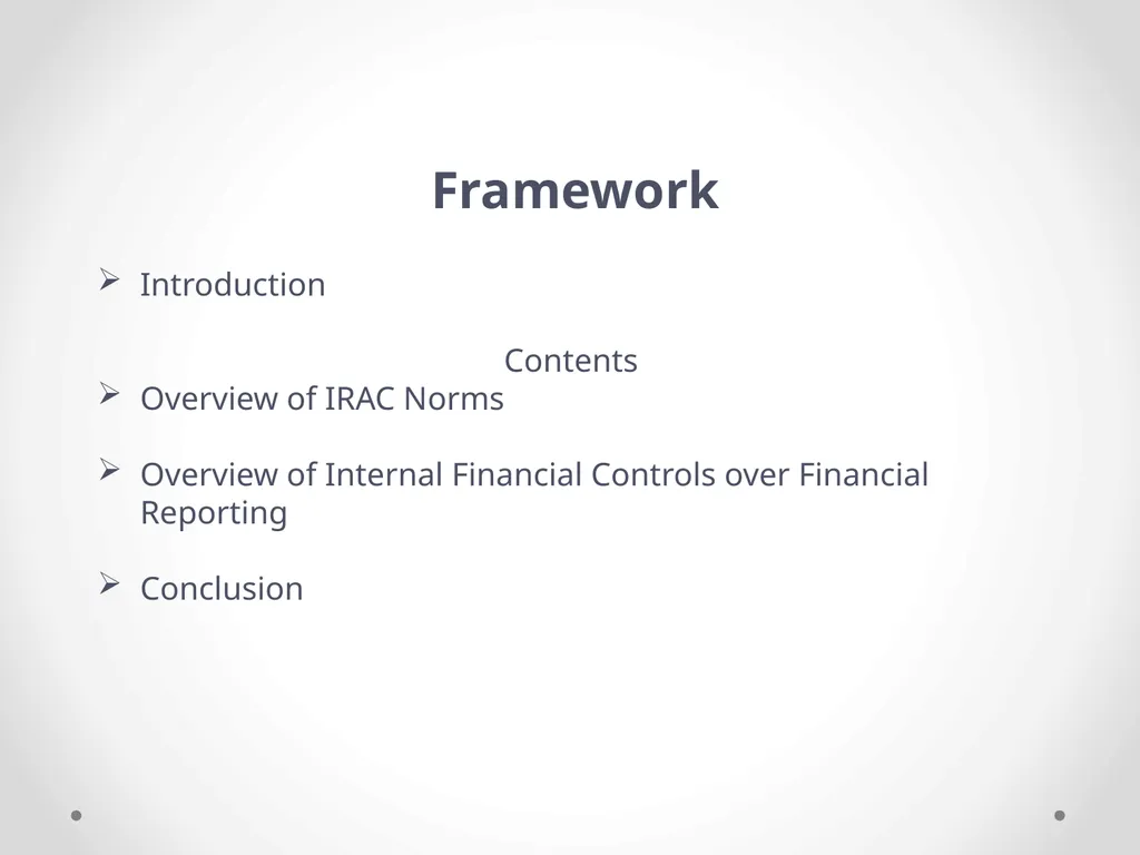 Overview of Internal Financial Control over - slide 2 of 51