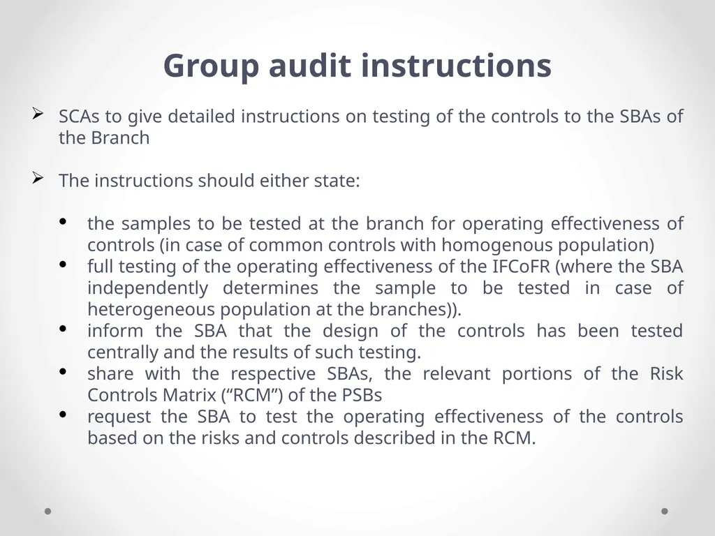 Overview of Internal Financial Control over - slide 26 of 51