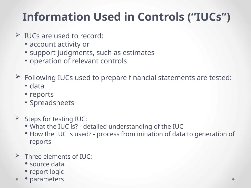 Overview of Internal Financial Control over - slide 33 of 51