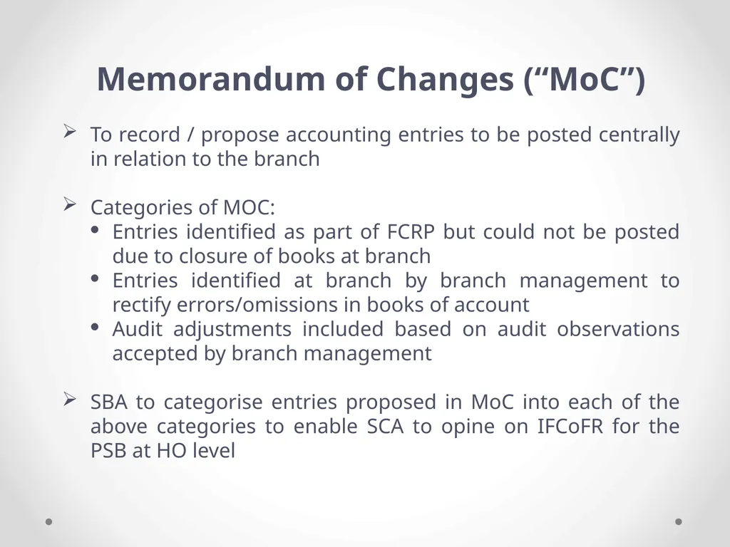 Overview of Internal Financial Control over - slide 44 of 51