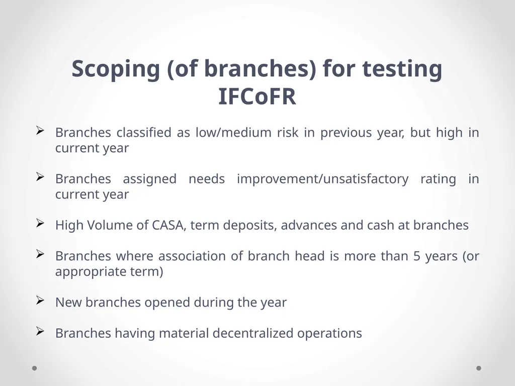 Overview of Internal Financial Control over - slide 28 of 51