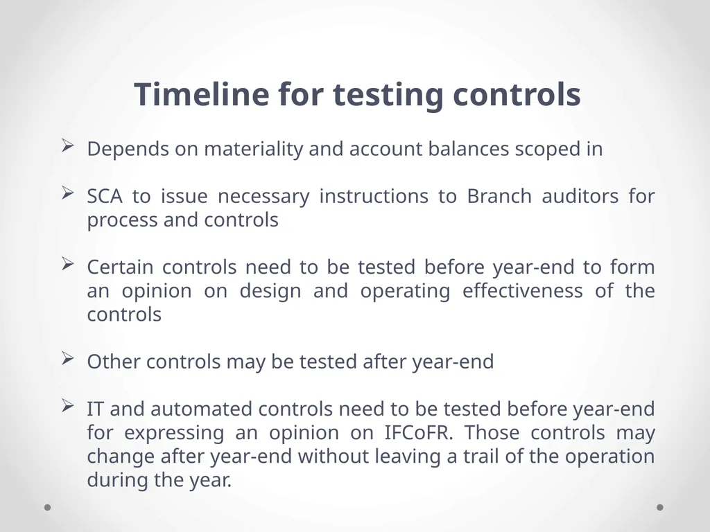 Overview of Internal Financial Control over - slide 41 of 51
