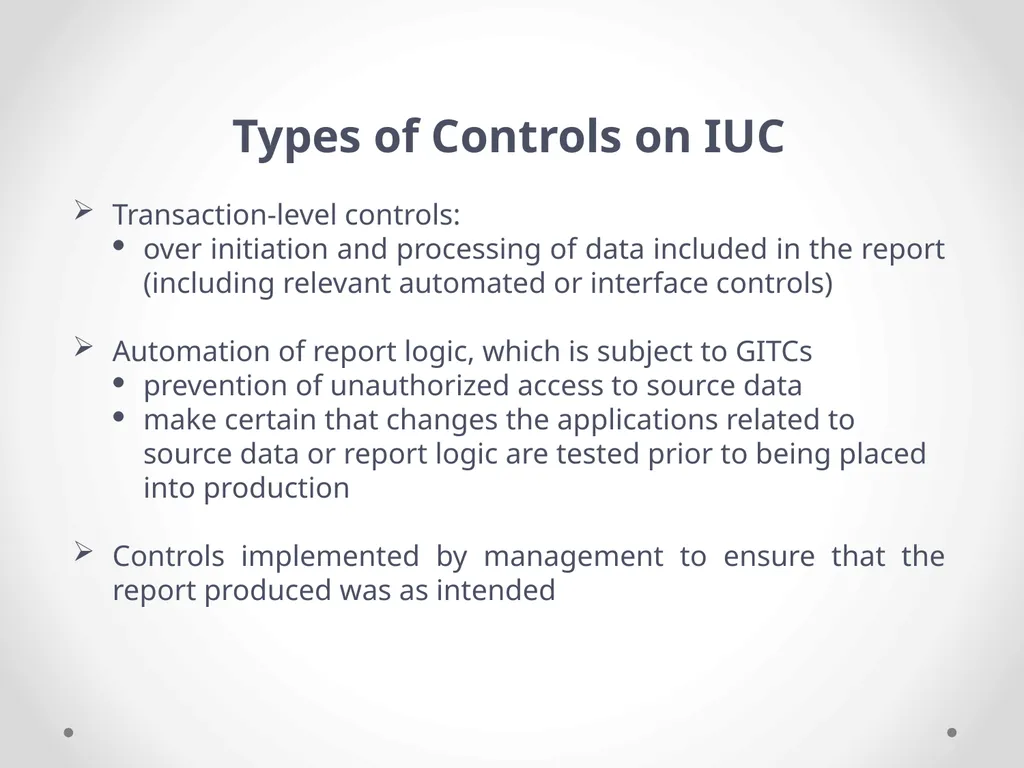 Overview of Internal Financial Control over - slide 40 of 51