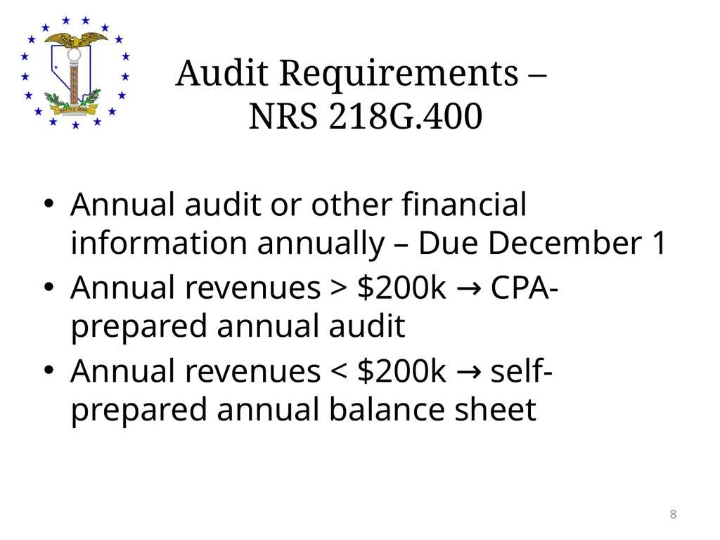Legislative Counsel Bureau Audit Division Auditing - slide 8 of 15