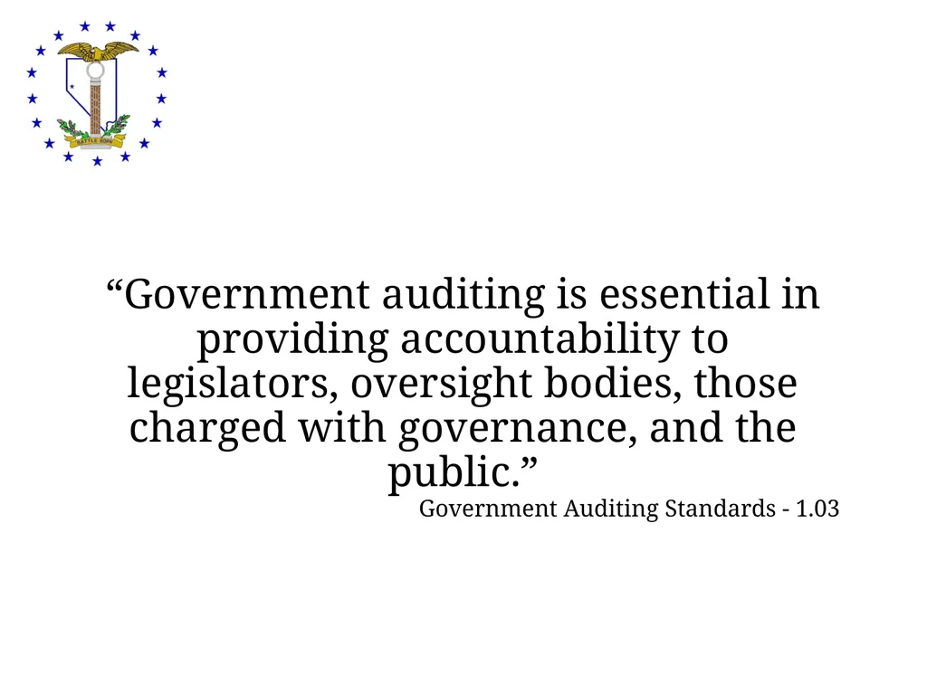 Legislative Counsel Bureau Audit Division Auditing - slide 2 of 15