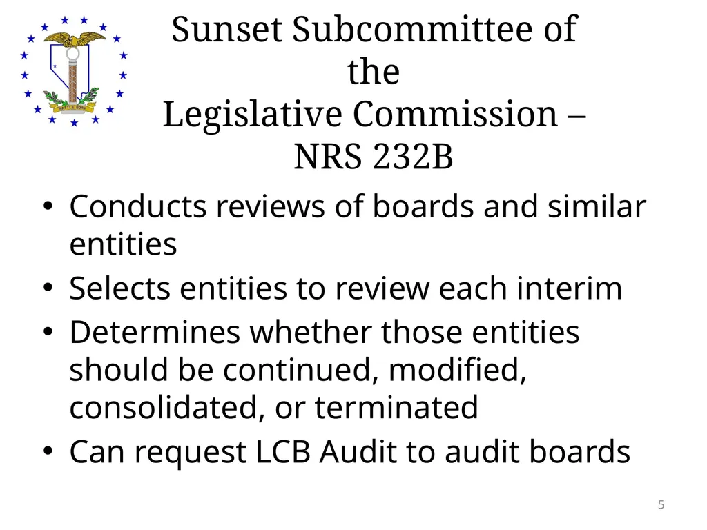 Legislative Counsel Bureau Audit Division Auditing - slide 5 of 15
