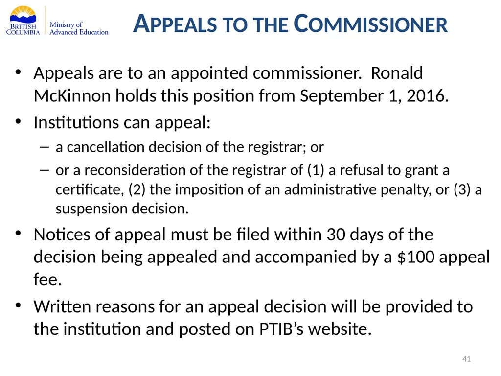 Private Training Act Information Webinar July 29, - slide 41 of 51