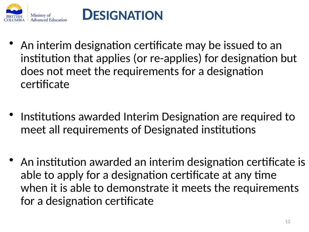 Private Training Act Information Webinar July 29, - slide 12 of 51