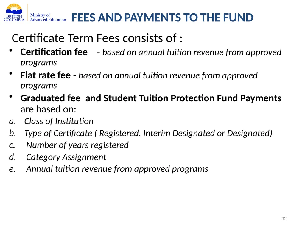 Private Training Act Information Webinar July 29, - slide 32 of 51