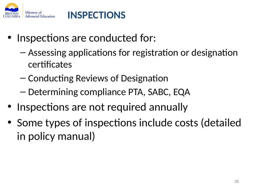 Private Training Act Information Webinar July 29, - slide 28 of 51